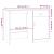 Birou, stejar fumuriu, 100x50x76 cm, lemn prelucrat GartenMobel Dekor