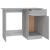 Birou, gri sonoma, 100x50x76 cm, lemn prelucrat GartenMobel Dekor