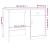 Birou, stejar maro, 100x50x76 cm, lemn prelucrat GartenMobel Dekor