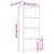 Bibliotecă cu 4 niveluri gri sonoma 60x24x142 cm lemn compozit GartenMobel Dekor