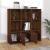 Bibliotecă, stejar maro, 98x30x98 cm GartenMobel Dekor
