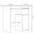 Birou, stejar fumuriu, 80x45x74 cm, lemn prelucrat GartenMobel Dekor