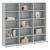 Dulap CD-uri, sonoma gri, 102x23x89,5 cm, lemn prelucrat GartenMobel Dekor