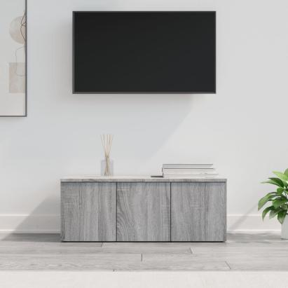 Comodă TV, gri sonoma, 80x34x30 cm, lemn compozit GartenMobel Dekor