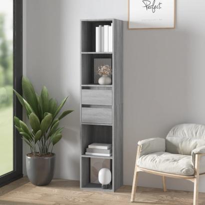 Bibliotecă, gri sonoma, 36x30x171 cm, lemn prelucrat GartenMobel Dekor