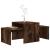 Set măsuță de cafea stejar fumuriu 100x48x40 cm lemn prelucrat GartenMobel Dekor