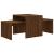 Set măsuță de cafea, stejar maro, 100x48x40 cm, lemn prelucrat GartenMobel Dekor