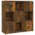 Bibliotecă, stejar fumuriu, 90x30x90 cm, lemn prelucrat GartenMobel Dekor