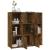 Bibliotecă, stejar fumuriu, 90x30x90 cm, lemn prelucrat GartenMobel Dekor