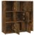 Bibliotecă, stejar fumuriu, 90x30x90 cm, lemn prelucrat GartenMobel Dekor