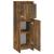 Dulap de baie, stejar fumuriu, 30x30x95 cm, lemn prelucrat GartenMobel Dekor