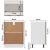 Dulap inferior, stejar maro, 60x46x81,5 cm, lemn prelucrat GartenMobel Dekor