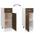 Dulap inferior cu sertar stejar maro 30x46x81,5cm lemn compozit GartenMobel Dekor
