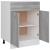 Dulap inferior cu sertar gri sonoma 60x46x81,5cm lemn prelucrat GartenMobel Dekor