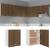 Dulap suspendat, stejar maro, 50x31x60 cm, lemn prelucrat GartenMobel Dekor