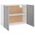Dulap suspendat, gri sonoma, 80x31x60 cm, lemn prelucrat GartenMobel Dekor