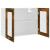Dulap suspendat cu sticlă, stejar fumuriu, 80x31x60 cm lemn GartenMobel Dekor