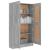 Bibliotecă, gri sonoma, 82,5x30,5x150 cm, lemn prelucrat GartenMobel Dekor