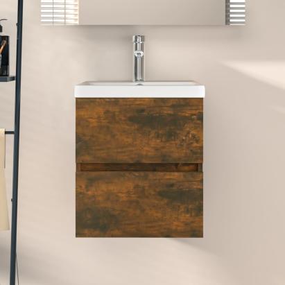 Dulap chiuvetă, stejar fumuriu, 41x38,5x45 cm, lemn prelucrat GartenMobel Dekor