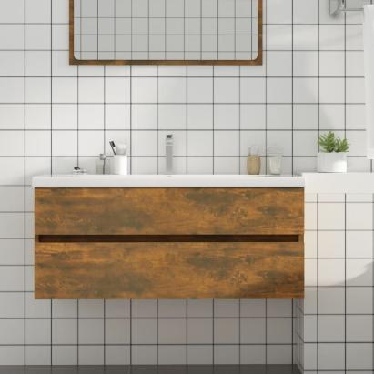 Dulap chiuvetă, stejar fumuriu, 100x38,5x45 cm, lemn prelucrat GartenMobel Dekor