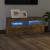 Comodă TV cu lumini LED, stejar fumuriu, 90x35x40 cm GartenMobel Dekor