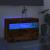 Comodă TV cu lumini LED, stejar fumuriu, 60x35x40 cm GartenMobel Dekor