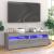 Comode TV cu lumini LED, 2 buc., gri sonoma, 60x35x40 cm GartenMobel Dekor