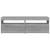 Comode TV cu lumini LED, 2 buc., gri sonoma, 60x35x40 cm GartenMobel Dekor