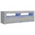 Comodă TV cu lumini LED, gri sonoma, 120x35x40 cm GartenMobel Dekor