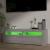 Comodă TV cu lumini LED, gri sonoma, 120x35x40 cm GartenMobel Dekor