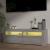 Comodă TV cu lumini LED, gri sonoma, 120x35x40 cm GartenMobel Dekor