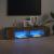 Comodă TV cu lumini LED, stejar maro, 135x39x30 cm GartenMobel Dekor
