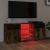 Comodă TV cu lumini LED, stejar fumuriu, 120x30x50 cm GartenMobel Dekor