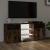 Comodă TV cu lumini LED, stejar fumuriu, 120x30x50 cm GartenMobel Dekor
