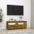Comodă TV cu lumini LED, stejar fumuriu, 100x35x40 cm GartenMobel Dekor