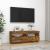 Comodă TV cu lumini LED, stejar fumuriu, 100x35x40 cm GartenMobel Dekor
