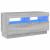 Comodă TV cu lumini LED, gri sonoma, 80x35x40 cm GartenMobel Dekor