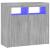 Servantă cu lumini LED, gri sonoma, 80x35x75 cm GartenMobel Dekor
