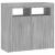 Servantă cu lumini LED, gri sonoma, 80x35x75 cm GartenMobel Dekor