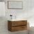 Set mobilier de baie, 2 piese, stejar fumuriu, lemn prelucrat GartenMobel Dekor