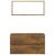Set mobilier de baie, 2 piese, stejar fumuriu, lemn prelucrat GartenMobel Dekor