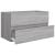 Set mobilier de baie, 2 piese, gri sonoma, lemn prelucrat GartenMobel Dekor