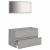 Set mobilier de baie, 2 piese, gri sonoma, lemn prelucrat GartenMobel Dekor