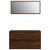 Set mobilier de baie, 2 piese, stejar maro, lemn prelucrat GartenMobel Dekor