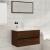 Set mobilier de baie, 2 piese, stejar maro, lemn prelucrat GartenMobel Dekor