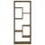Raft de perete, stejar fumuriu, 36x16x90 cm, lemn prelucrat GartenMobel Dekor