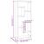 Raft de perete, stejar fumuriu, 36x16x90 cm, lemn prelucrat GartenMobel Dekor
