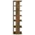 Suport pantofi, stejar fumuriu, 27,5x27x102 cm, lemn prelucrat GartenMobel Dekor