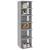 Pantofar, gri sonoma, 27,5x27x102 cm, lemn prelucrat GartenMobel Dekor