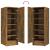 Pantofar, stejar fumuriu, 32x35x92 cm, lemn prelucrat GartenMobel Dekor